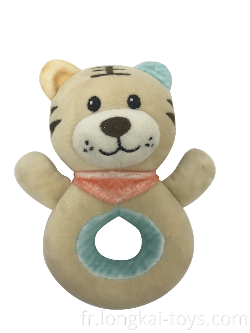 Plush Tiger Soft Rattle